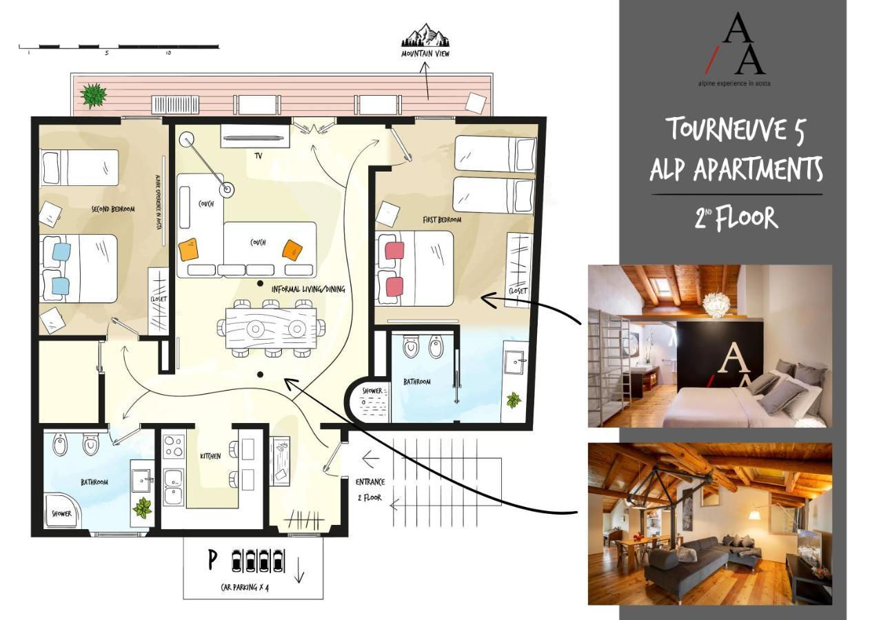 Alp Apartments Ski & Bike - Tourneuve5 Aosta Exterior photo